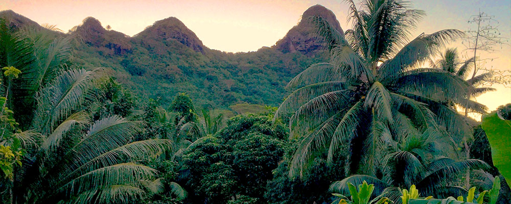 Huahine, Montagnes